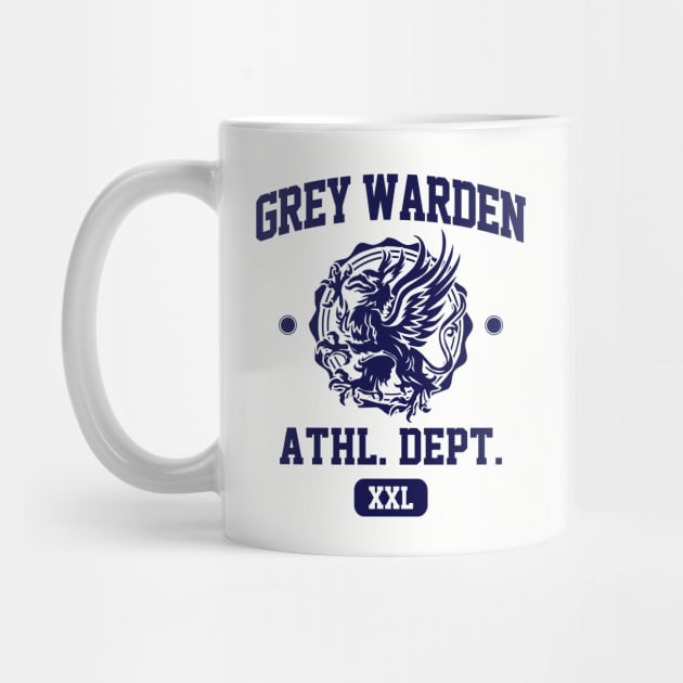 Grey Warden Athletic Department | Dragon Age | Navy by threadbaregaming